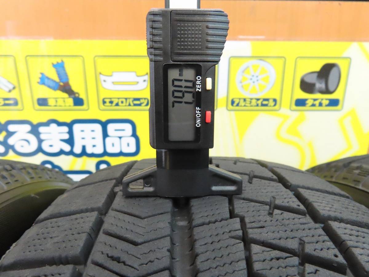 ☆ブリヂストン ブリザック VRX 205/60R16 スタッドレス タイヤ 16インチ 2020年製造 4本 中古 BRIDGESTONE BLIZZAK STUDLESS☆_画像3