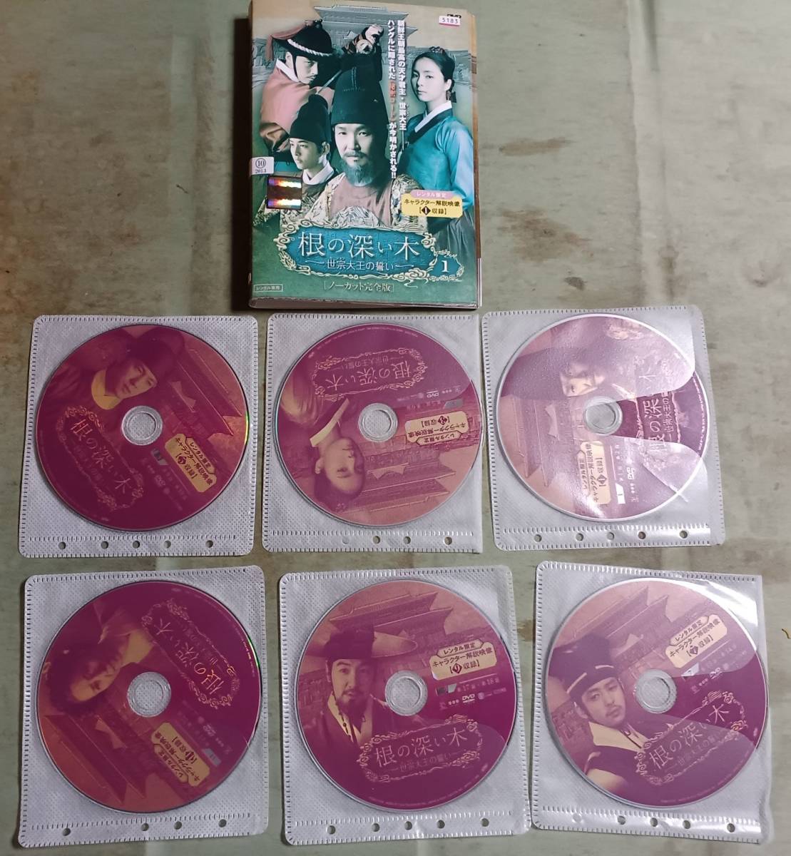 DVD 根の深い木 世宗大王の誓い 1巻～12巻 全巻セット 韓国ドラマ レンタル落ち_画像1