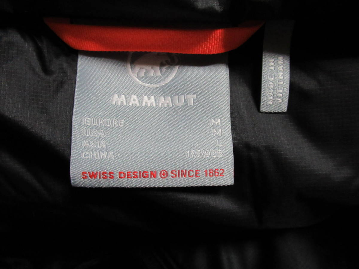 MAMMUT マムート Gravity IN Hooded Jacket グラビティインフーデッドジャケット ブラック/日本Ｌサイズ　未使用品_画像6