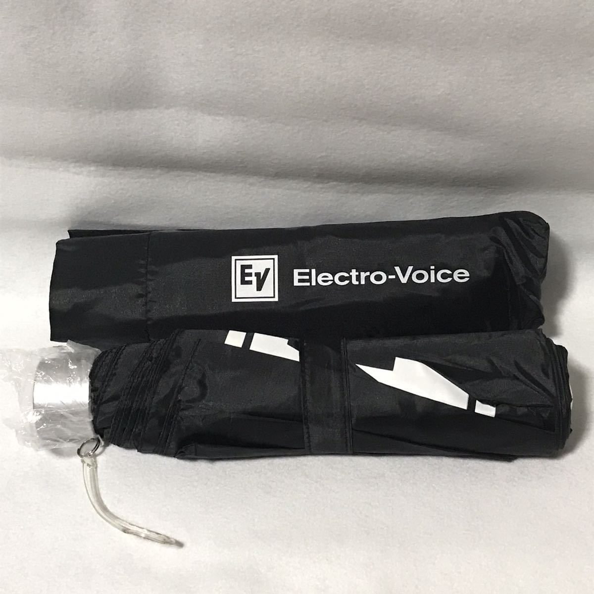 未使用　非売品　エレクトロヴォイス　Electro-Voice EV 折りたたみ傘　ブラック　ノベルティ_画像1