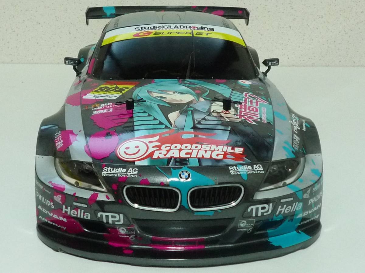 1/10 タミヤ RC 初音ミクBMW Z4 TT-01TYPE-E 塗装完成品 ジャンク_画像2