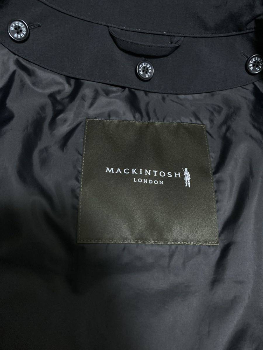 MACKINTOSH LONDONマッキントッシュロンドン「ダンケルド ML」のステンカラーコート　黒　ブラック　送料無料_画像5