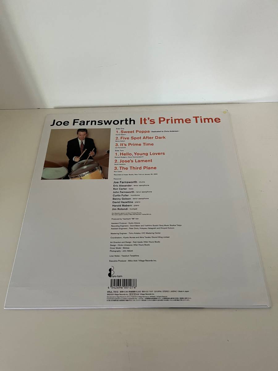 【LP】【2003 国内盤 元々帯なし】【ERIC ALEXANDER】JOE FARNSWOTH / IT'S PRIME TIME_画像2