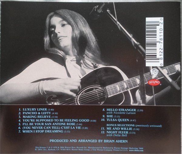 Emmylou Harris Luxuary Liner+2 1CD_画像2