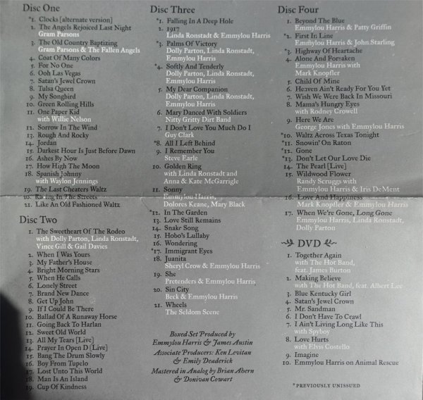 Emmylou Harris Songbird:Rare Tracks & Forgotten Gems 4CD+1DVD Box_画像5