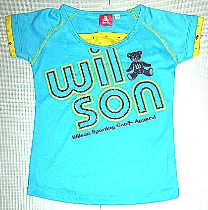 ☆Wilson ジュニア Tシャツ[ブルー](110) 新品！☆