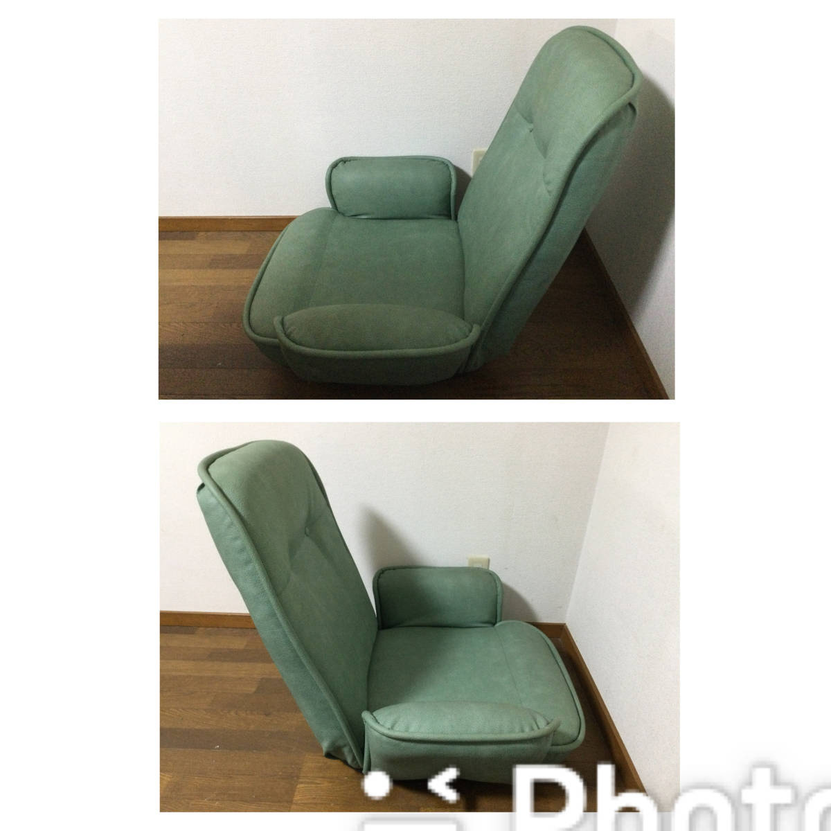 1 местный . диван поворотный сиденье "zaisu" низкий стул наклонный низкий диван - relax стул регулировка, переворачивание возможность зеленый 