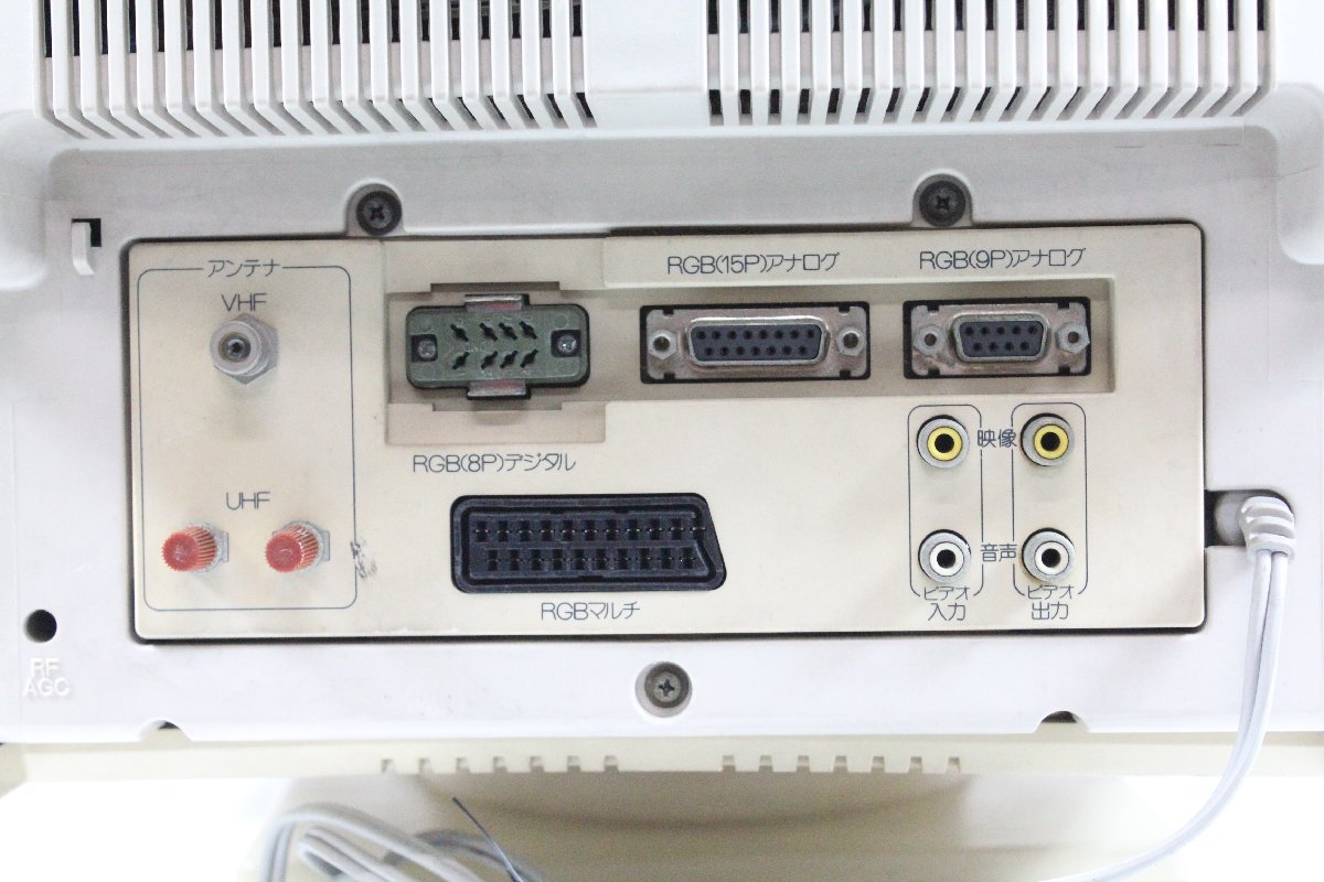 NEC PC-TV453N カラーディスプレイテレビ 15インチ ブラウン管モニター CRT 1988年製 日本電気 【ジャンク品】_画像9