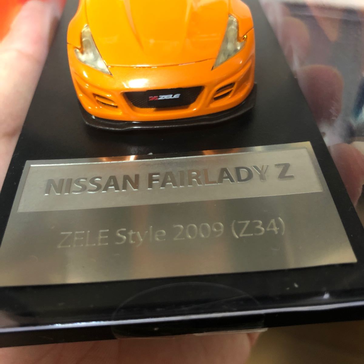 440 完成品 1/43　ハイストーリープレミアム　日産　フェアレディZ　Z34　2009　オレンジ 模型 完成品 ミニカー_画像4