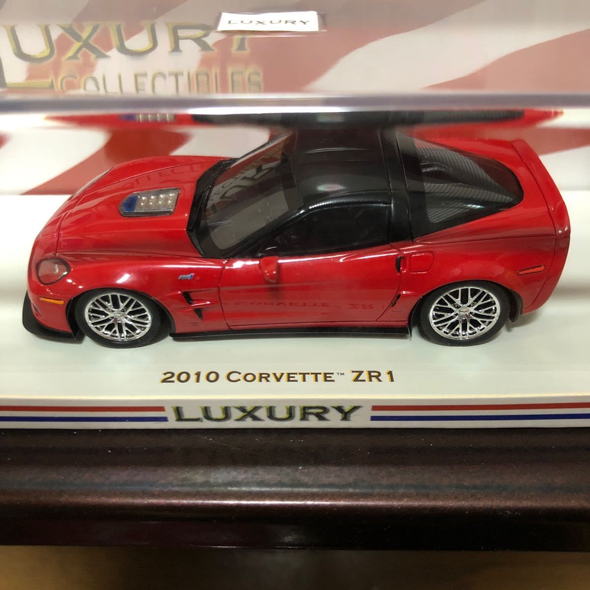 204 未開封 ミニマックス製 LUXURY(ラグジュアリー) シボレー コルベット ZR 1 (2010年) 赤 1/43 ミニカー 模型 完成品の画像2