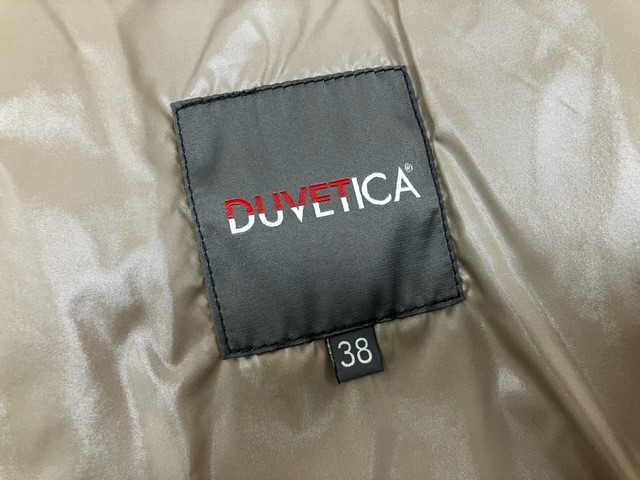 ☆美品 デュベティカ DUVETICA ダウンジャケット ダークブルー色系 フード レディース 38サイズ☆_画像5