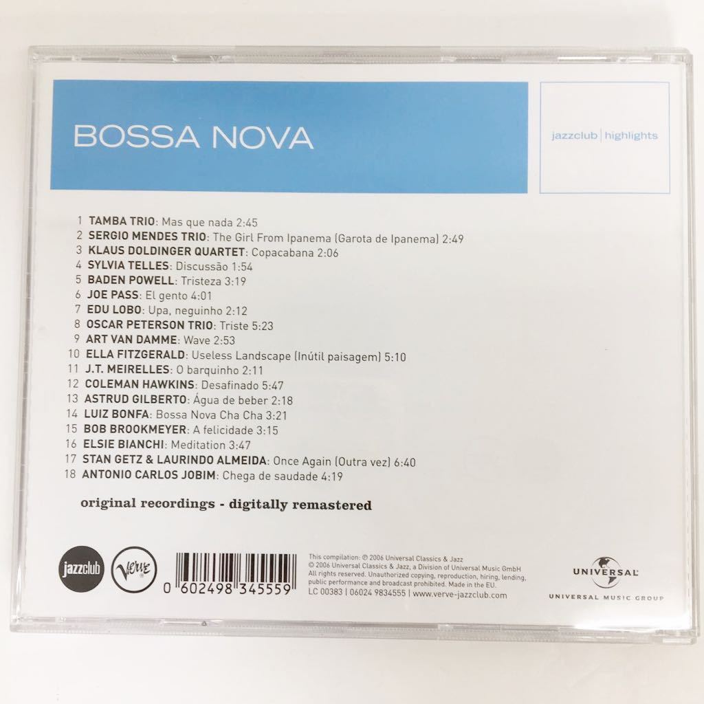 【中古品】 Jazz Club-bossa Nova CD ジャズクラブ・ボサ・ノヴァ_画像2