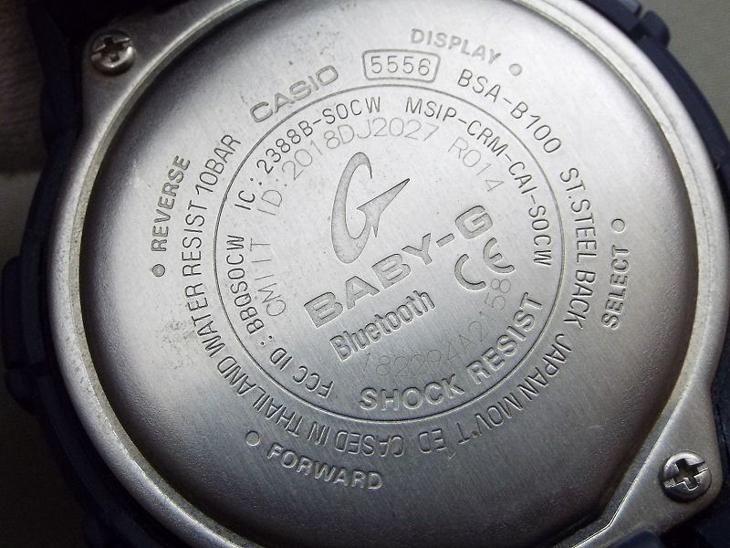 CASIO/カシオ Baby-G モバイルリンク/スマホリンク クォーツ デジアナ レディース腕時計 BSA-B100 【W52y1】_画像4