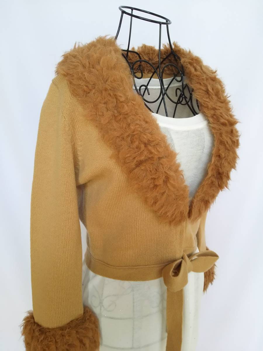 KEITA MARUYAMA Keita Maruyama fur cardigan beige size M