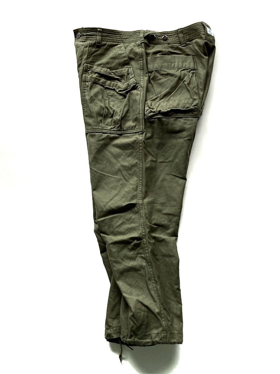 SASSAFRAS Overgrown Fatigue Pants M Olive ササフラス_画像2