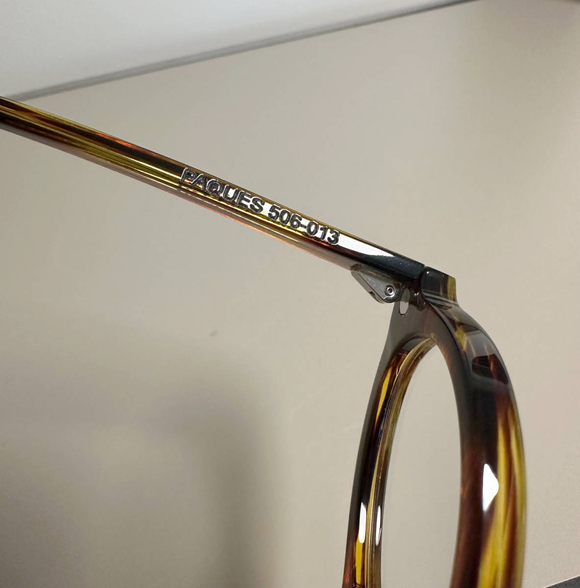 未使用品『Jacques Durand』眼鏡 Paques 506 013（茶ササ）ジャック・デュラン ボストン型メガネの画像6