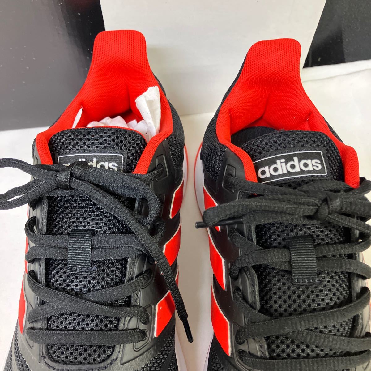 【adidas ランニングシューズ 運動靴】スポーツ用品 Run falcon ブラック【B2-4①】0131_画像3