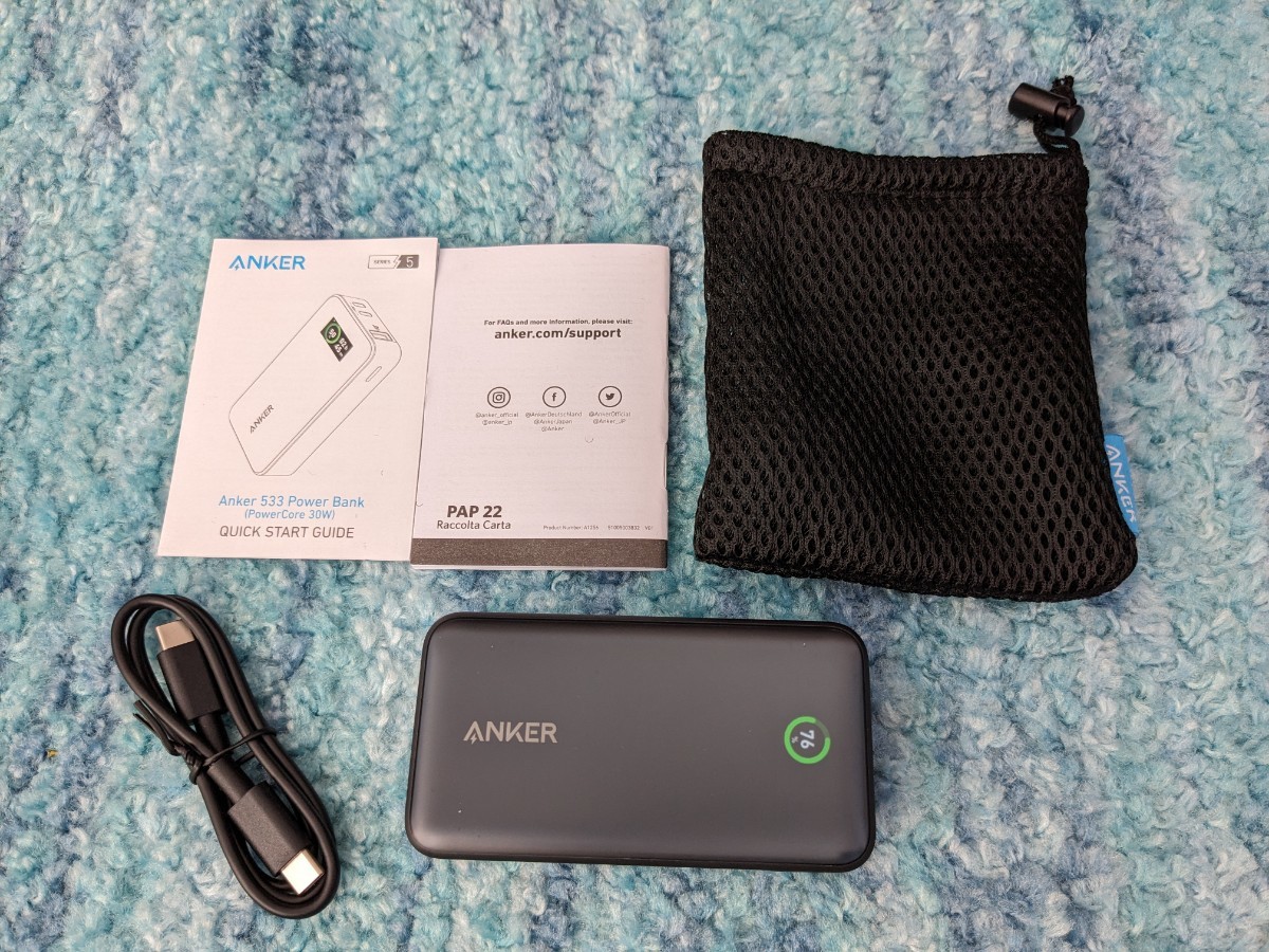 0601u1206　Anker 533 power Bank モバイルバッテリー 10000mAh 30W出力 _画像1