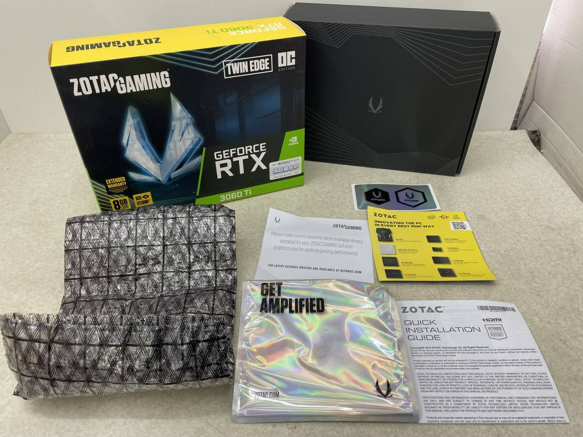 【I-9】 箱のみ ZOTACGAMING Geforce RTX 3060Ti 8GB TWIN EDGE OC