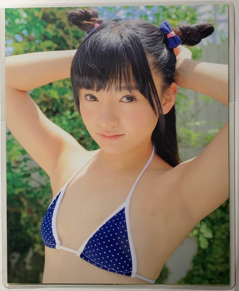 【厚手ラミネート加工】西永彩奈　水着　A4変サイズ　雑誌切り抜き ９ページ CREAM２０１５年【グラビア】-B13_画像4