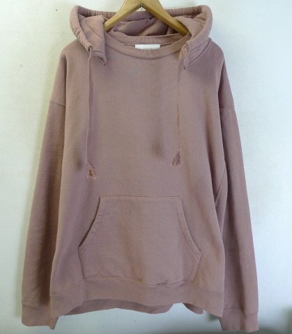 ◆UNUSED アンユーズド 21AW Sweat hoodie フードドッキング スウェット プルオーバー パーカー ピンク系　 サイズ4 定価36400円_画像1