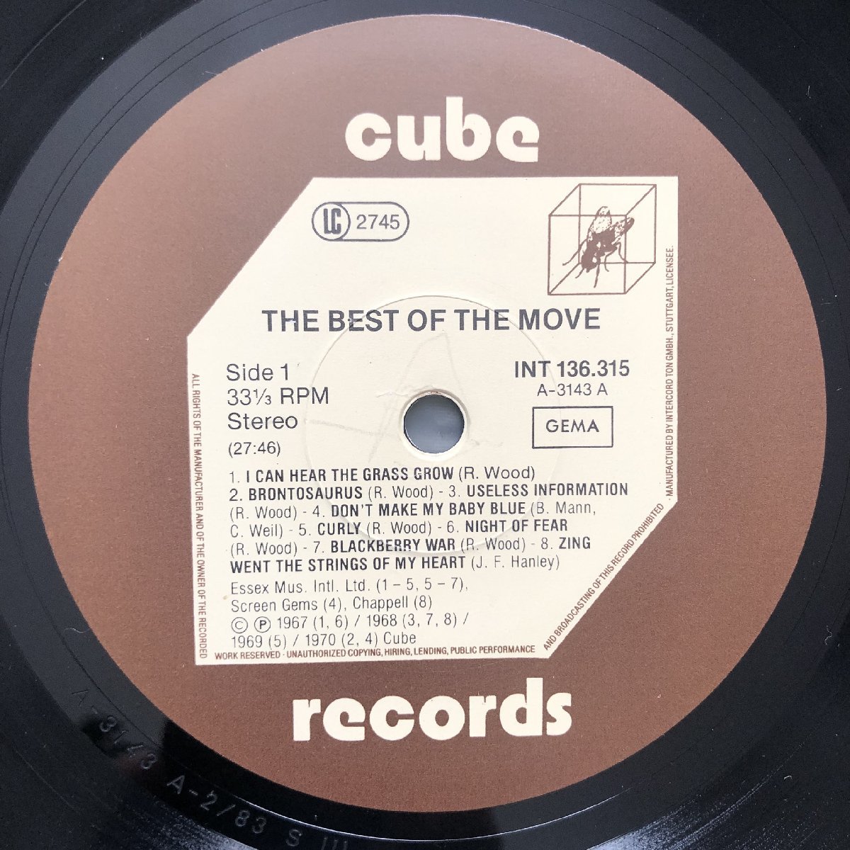 傷なし美盤 良ジャケ 激レア 1976年 ドイツ盤 Move LPレコード The Best Of The Move The Best Of The Move: ELOの前身 Jeff Lynne_画像6
