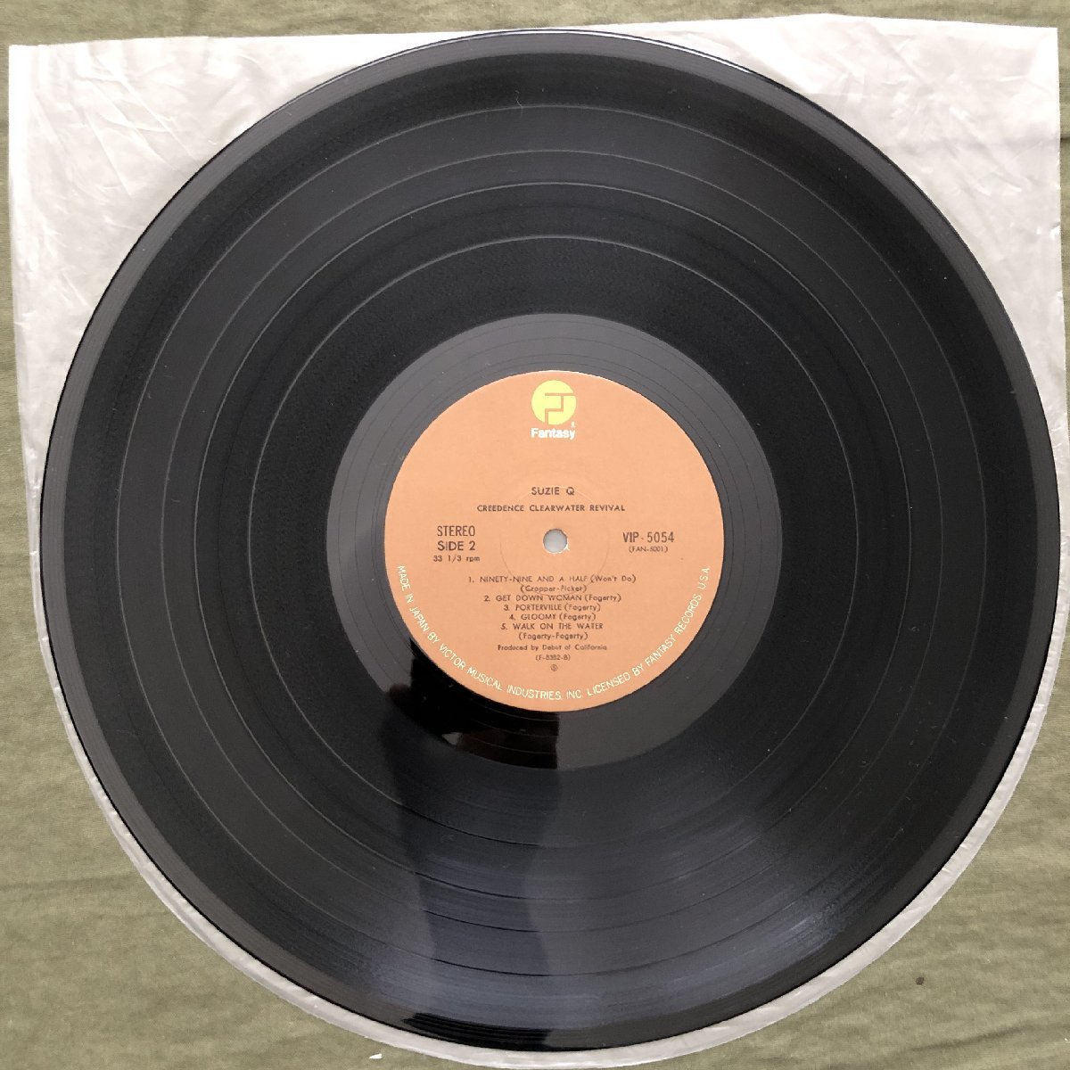 傷なし美盤 良ジャケ 美品 1978年 国内盤 C.C.R CCR LPレコード スージーQ Creedence Clearwater Revival 帯付 John Fogerty Suzi-Q_画像9