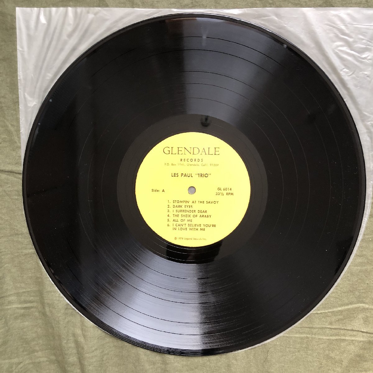 傷なし美盤 良ジャケ レア盤 1978年 米国 本国オリジナルリリース盤 LPレコード ザ・レス・ポール・トリオ The Les Paul Trio: Gibson_画像8