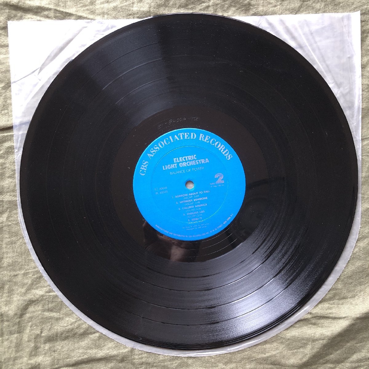 傷なし美盤 良ジャケ STERING刻印 1986年 米国初盤 Electric Light Orchestra (ELO) LPレコード バランス・オブ・パワー Balance Of Power_画像9