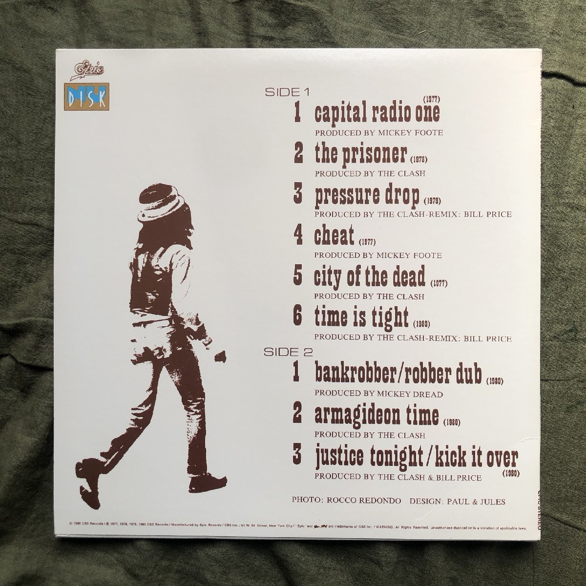 傷なし美盤 美ジャケ ほぼ新品 1980年 米国初盤 クラッシュ The Clash 10''レコード Black Market Clash Mick Jones, Joe Strummer_画像2