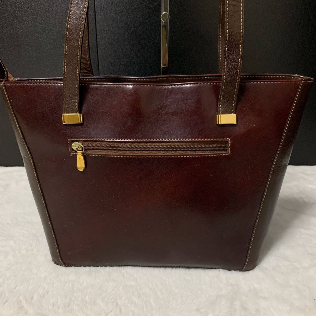 １円●希少品●BALLY バリー メンズ オールレザー トートバッグ ハンド ショルダー ビジネスバッグ ブリーフケース ブラウン 茶色 肩掛け◎_画像3