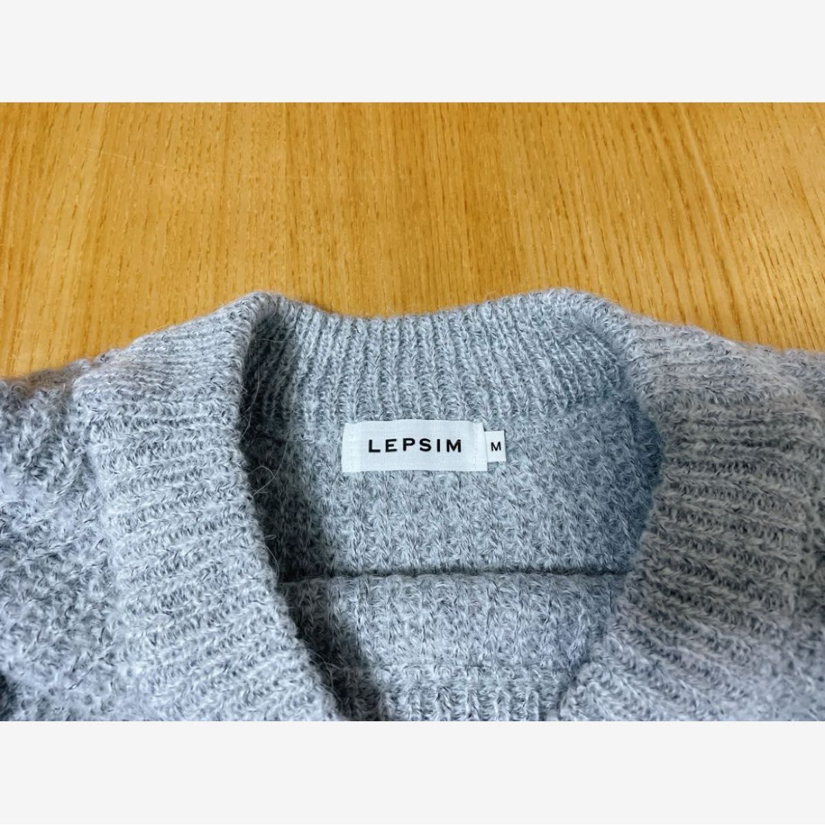 【美品】レプシィム　LEPSIM  セーター　グレー　Mサイズ