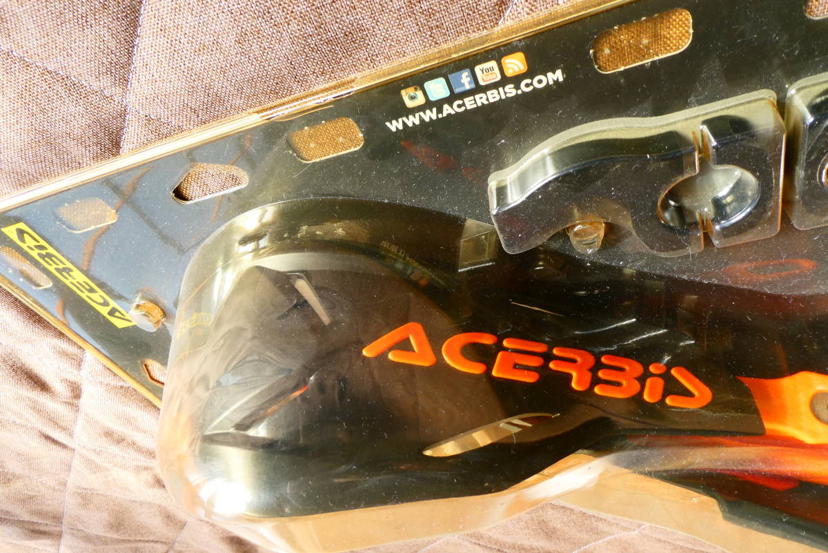 ACERBIS アチェルビス X-Factory ハンドガード ハンドプロテクター 開封済み未使用 オレンジ ブラック_画像4