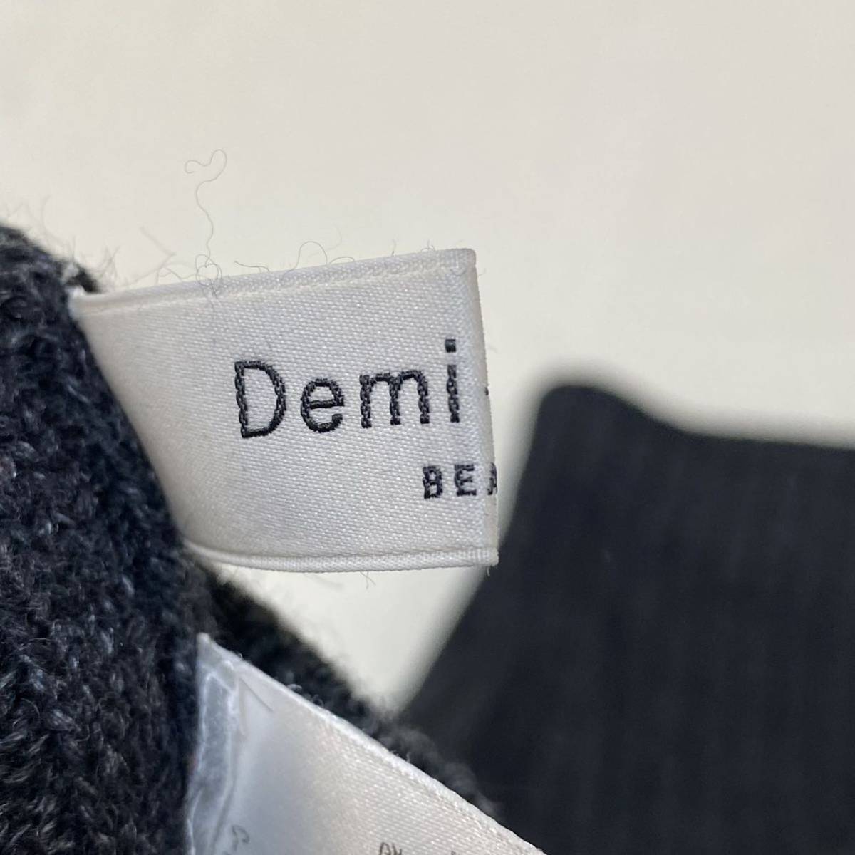 Demi Luxe BEAMS デミルクス ビームス アルパカ リブロングスカート リブスカート ロングスカート ニットスカート 日本製 6819A-5096_画像6