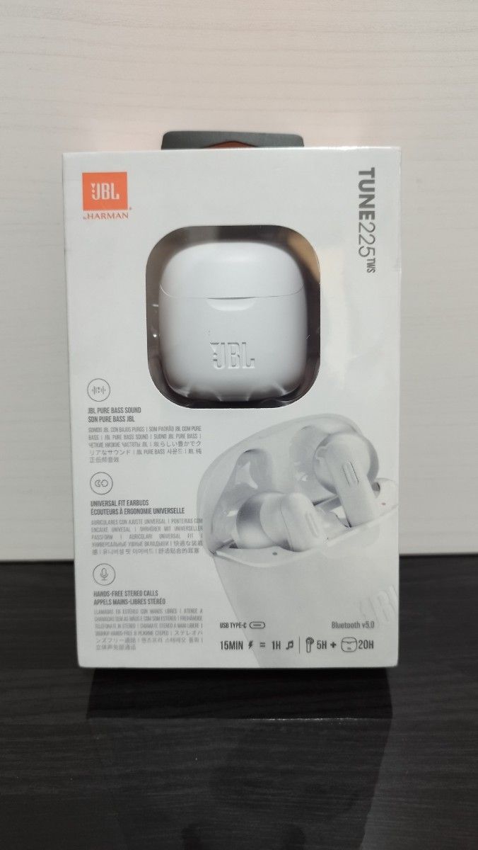 JBL TUNE 225TWS イヤホン ホワイト Bluetooth v5.0