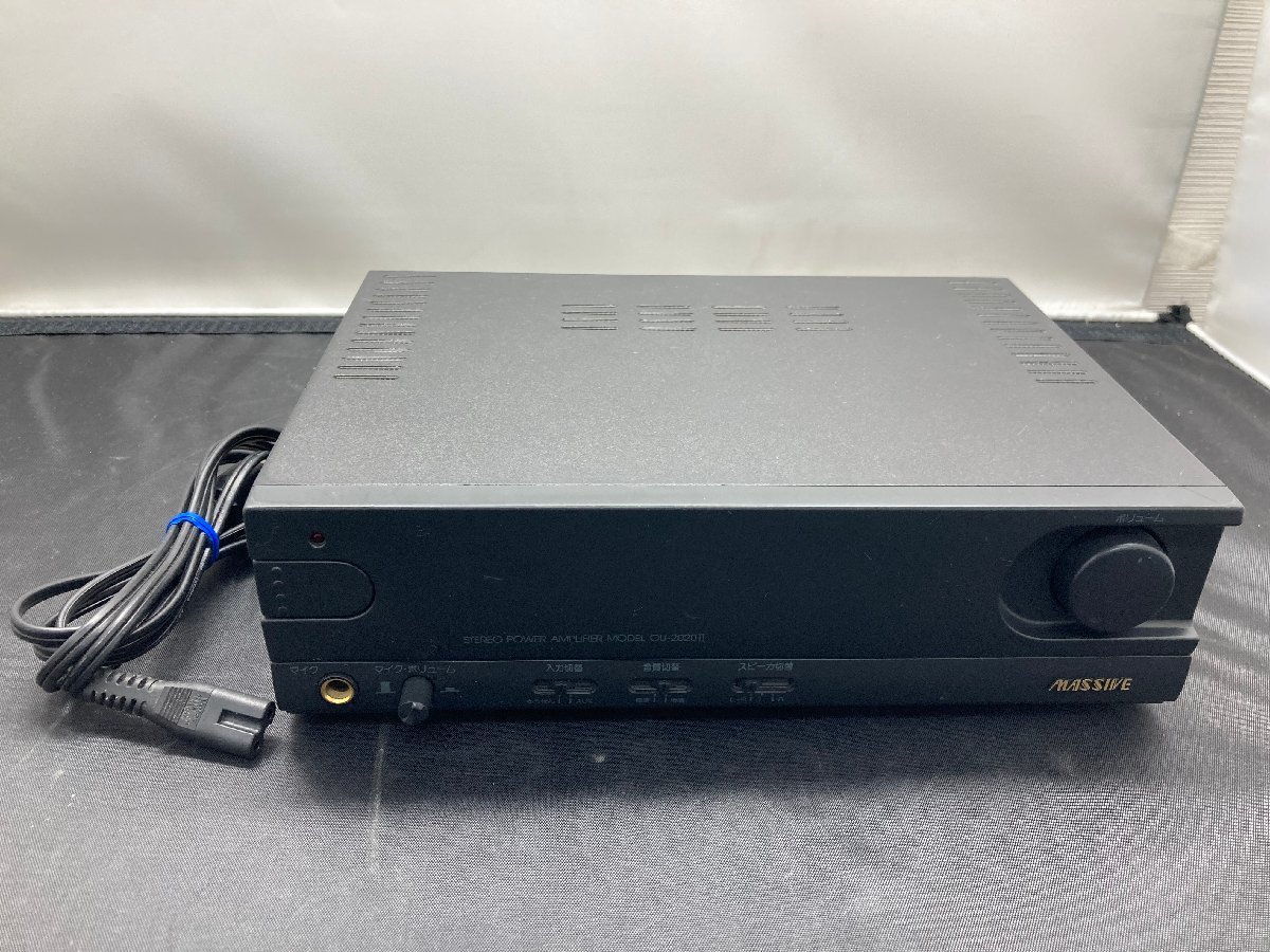 【★99-04-7864】■中古品■MASSIVE マッシブ OU-2020Ⅱ ステレオ パワーアンプ STEREO POWER AMPLIFIRE_画像1