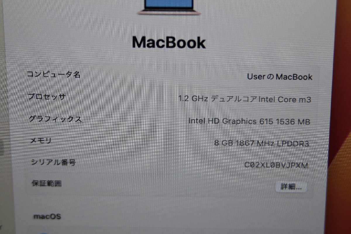 関西発送 Ω 訳あり Apple MacBook Retinaディスプレイ 1200/12 MNYK2J/A 激安価格!! この機会にいかがでしょうか!! APR000759 P_画像2