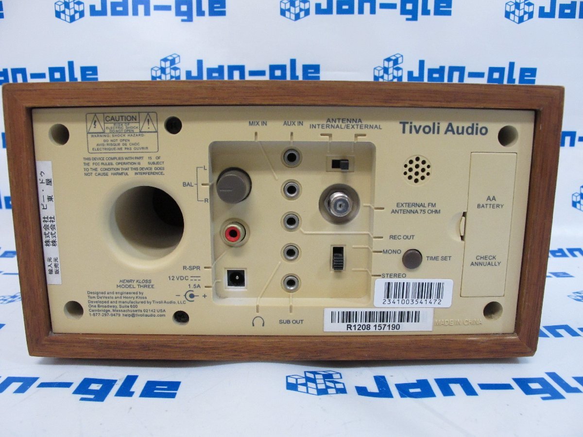 《1円スタート》☆Tivoli Audio Model Three☆[クロックラジオ]☆中古☆J483001 P mm☆【関東発送】_画像3