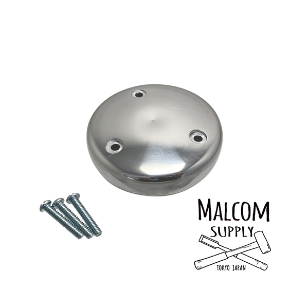 MALCOM SUPPLY製　プレーンキャブカバー　CVキャブ用　ハーレー　エアクリーナー　ビンテージ