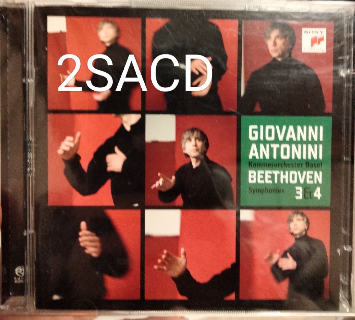 2SACD ベートーヴェン　交響曲第3番　第4番　エロイカ　英雄　ジョヴァンニアントニーニ　Beethoven　giovanni antonini sony クラシック_画像1