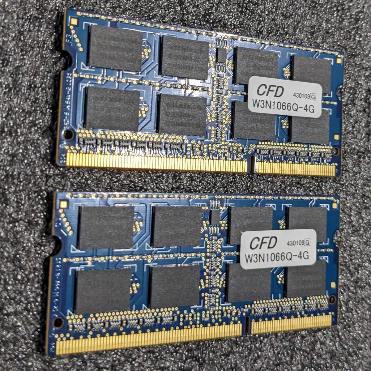 【中古】DDR3 SODIMM 8GB(4GB2枚組) CFD elixir W3N1066Q-4G [DDR3-1066 PC3-8500 1.5V]_画像4