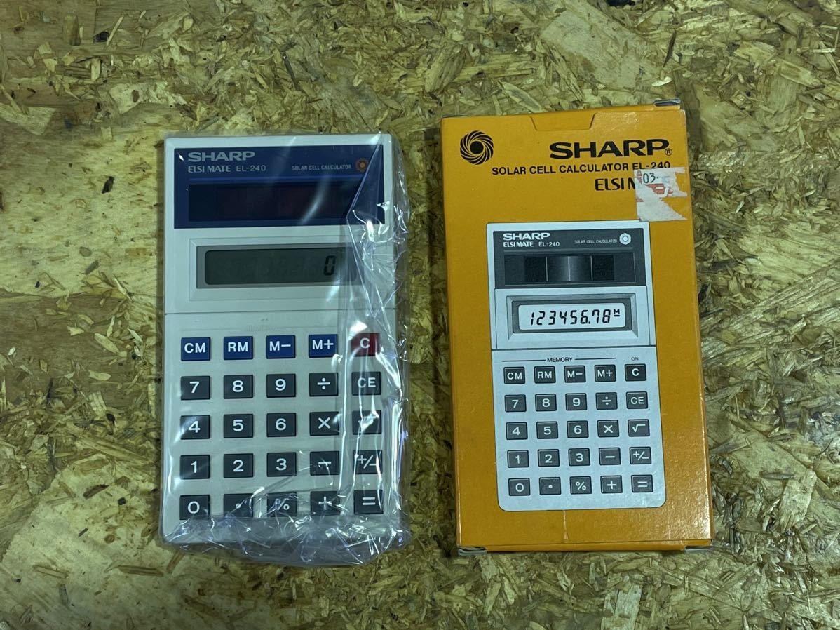 シャープ EL-240 電卓 レトロ SHARP 計算機 _画像2