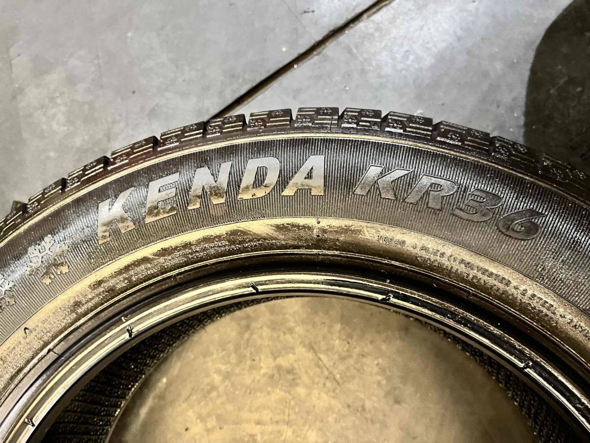 ケンダ KR36 アイステックネオ 185/65R15 2018年製 シエンタ フリード ティーダ ノート MAZDA2 デミオ bB スタッドレスタイヤ_画像2