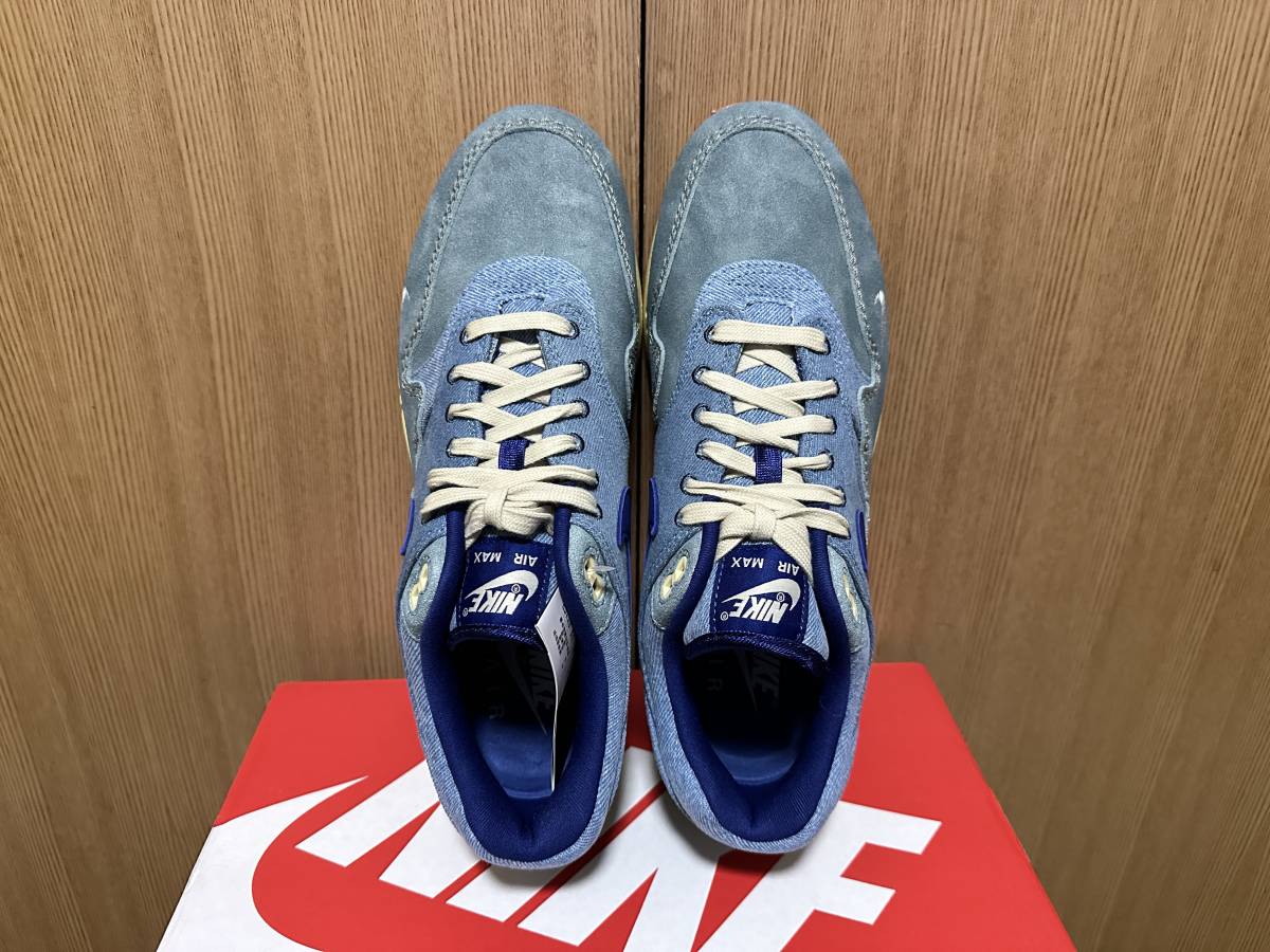 送料無料 正規 Nike air max 1 premium 28cm DIRTY DENIM ナイキ エアマックス ダーティ デニム blue PRM DV3050-300_画像5