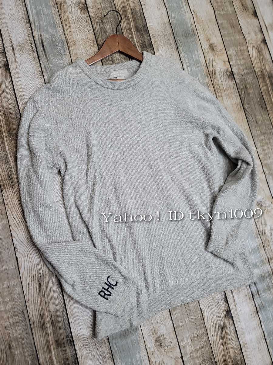 BAREFOOT DREAMS for RHC Ron Herman ベアフットドリームズ ロンハーマン 別注 コラボ RHC刺繍ロゴ入り Cozy Chic Lite CREW Neck_画像2