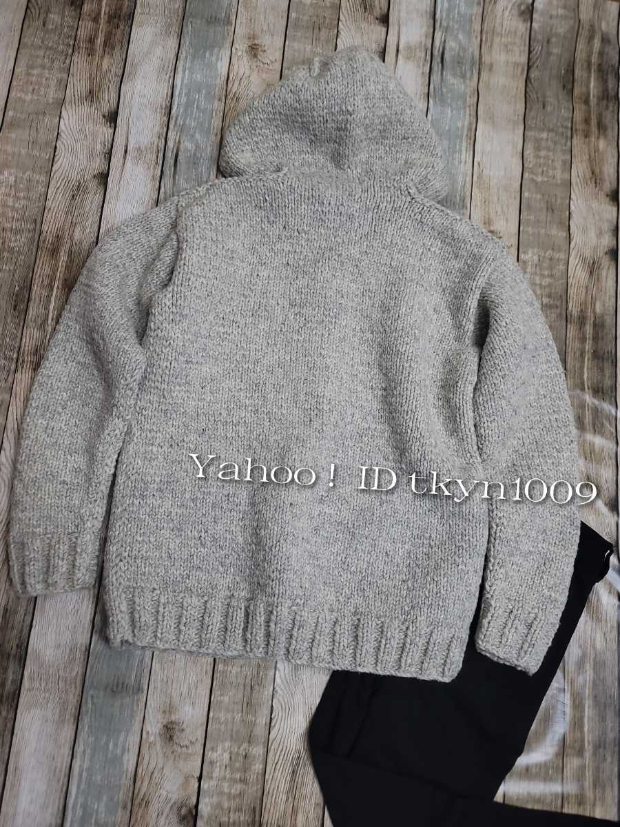 CANADIAN SWEATER × Ron Herman カナディアン ロンハーマン 別注 コラボ 肉厚ニット 高級カウチン ハンドニット フードカウチン 42_画像8