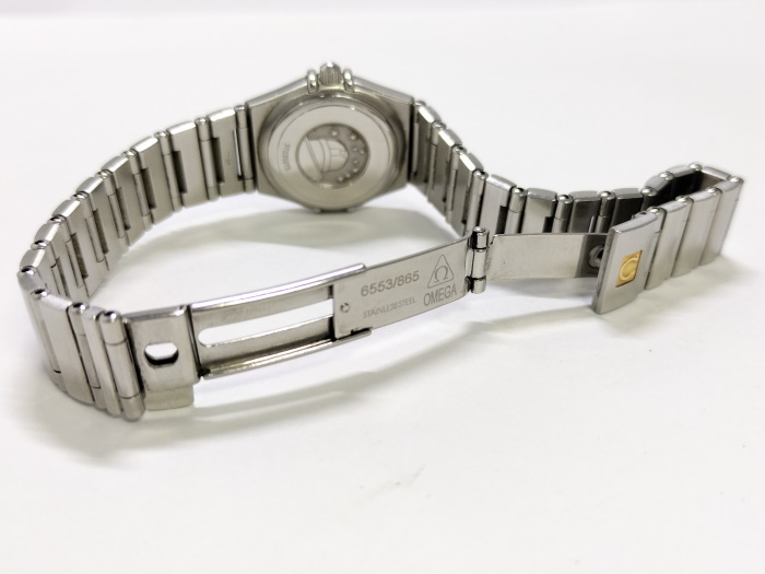 【中古】OMEGA コンステレーション ミニ レディース 腕時計 SS クオーツ ネイビー文字盤 1562.40_画像7