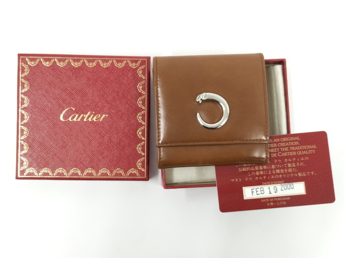 【中古】Cartier コインケース パンテール レザー ブラウン_画像9