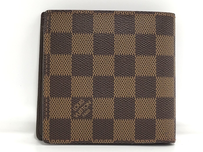 【中古】LOUIS VUITTON ポルトビエカルトクレディモネ 二つ折り財布 ダミエ エベヌ N61665_画像3