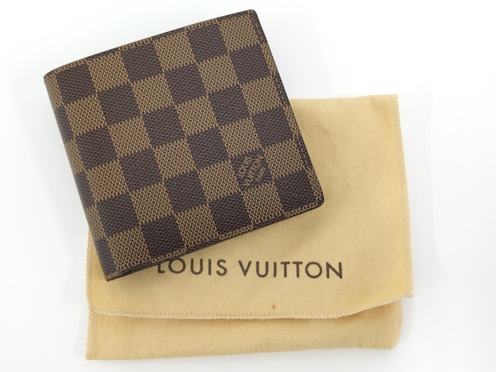 【中古】LOUIS VUITTON ポルトビエカルトクレディモネ 二つ折り財布 ダミエ エベヌ N61665_画像10